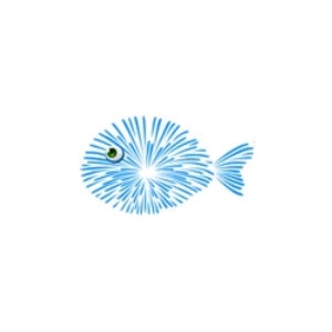 Blue Fireworks Fish